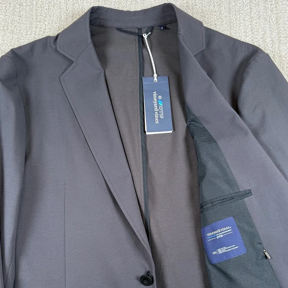 NEW Vineyard Vines Mens 38L Dark Night On-The-Go Performance Stretch Blazer